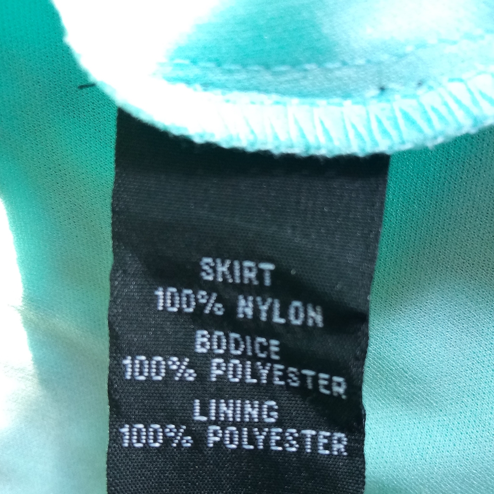 IZ BYER LADIES MINT GREEN Dress W/LACE ACCENT Sz M - Picture 7 of 7